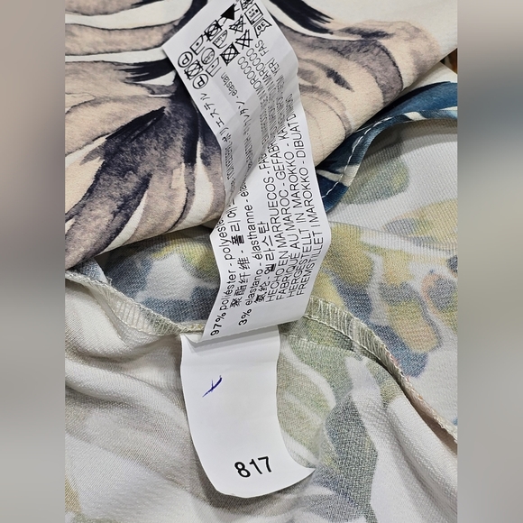 🤩Host Pick❤NWT ZARA Basic Collection Knot Satin Floral Dress Women's Size Small - Picture 13 of 13